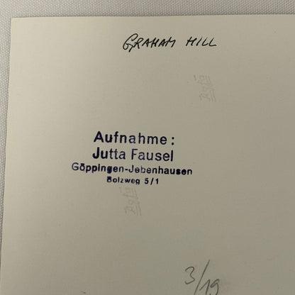 Vintage Racing Photo 1971 Austrian Grand Prix Graham Hill Motorsport Photograph