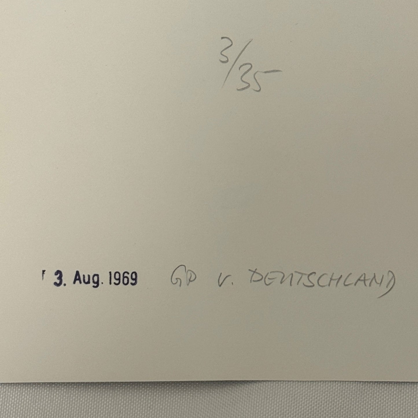 Vintage Racing Photo 1969 German Grand Prix Graham Hill Marianne Koch Motorsport