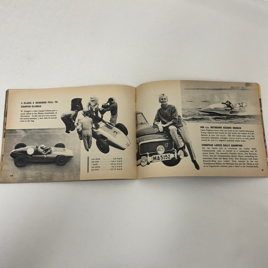 1959 Castrol Racing Achievements Brochure Rally Rallye Motorcycle Land Speed +