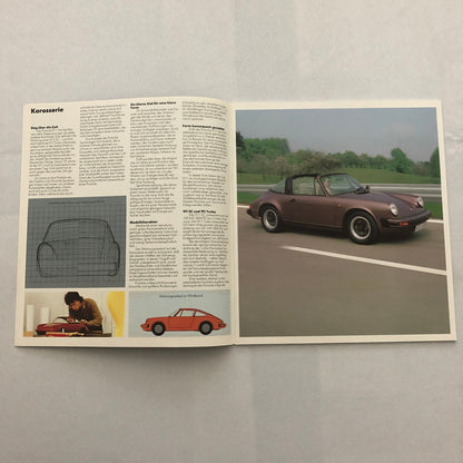 1983 Porsche 911 SC and 911 Turbo Sales Brochure Catalog Prospekt GERMAN TEXT