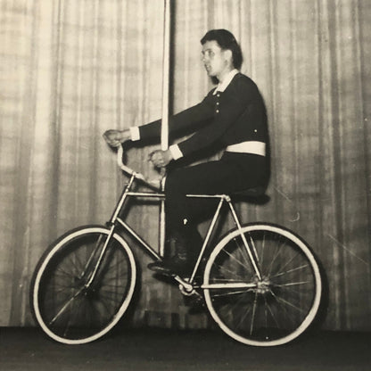 Circus Performer Balancing Act on Bicycle Photo Photograph Denmark