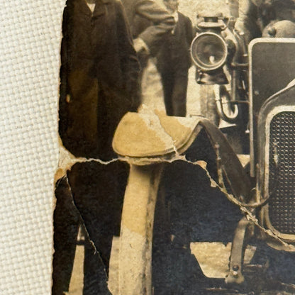 Vintage Photograph Photo Antique Men in Early Automobile Car