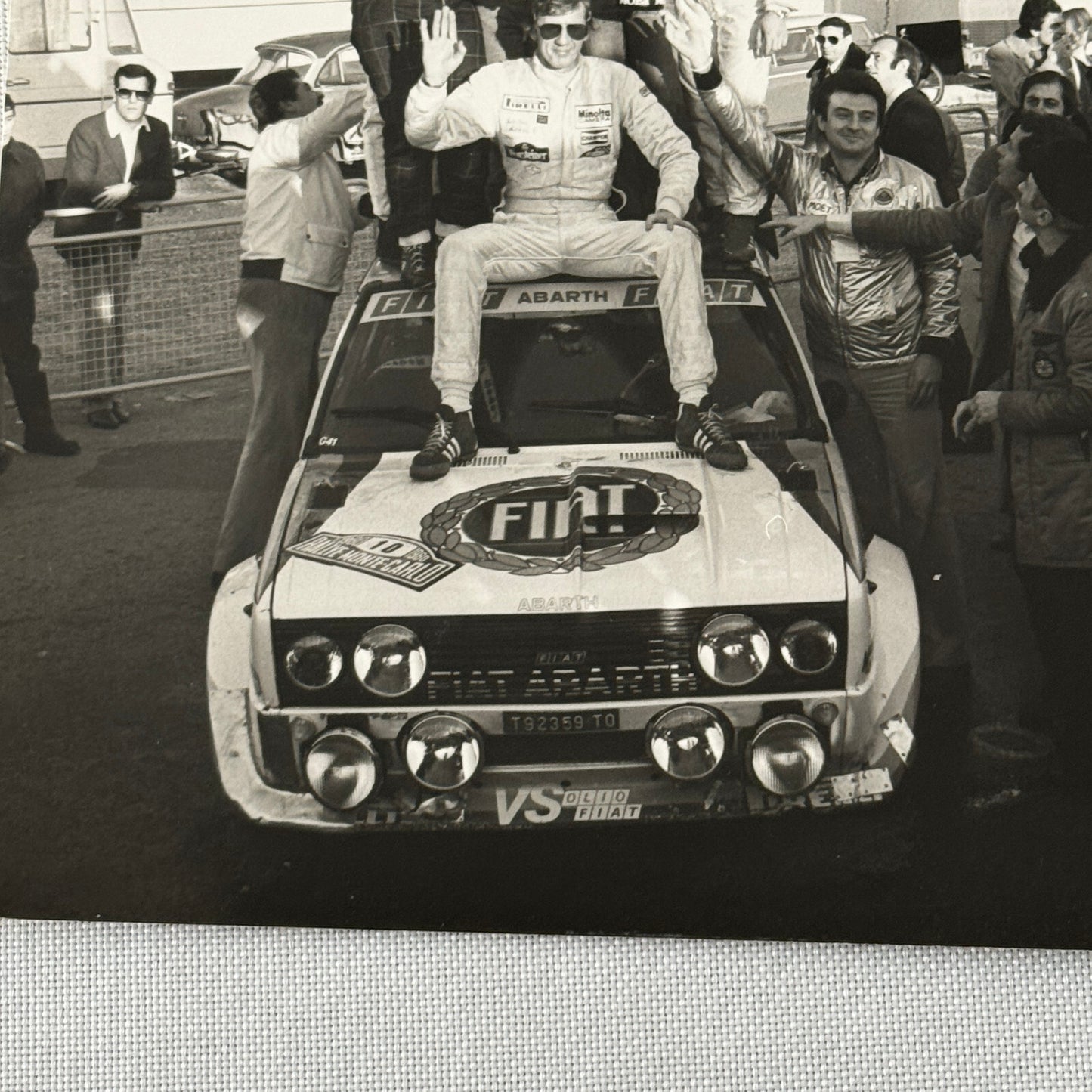 1980 Rallye Monte Carlo Press Photo Photograph DPPI Fiat 131 Abarth Car