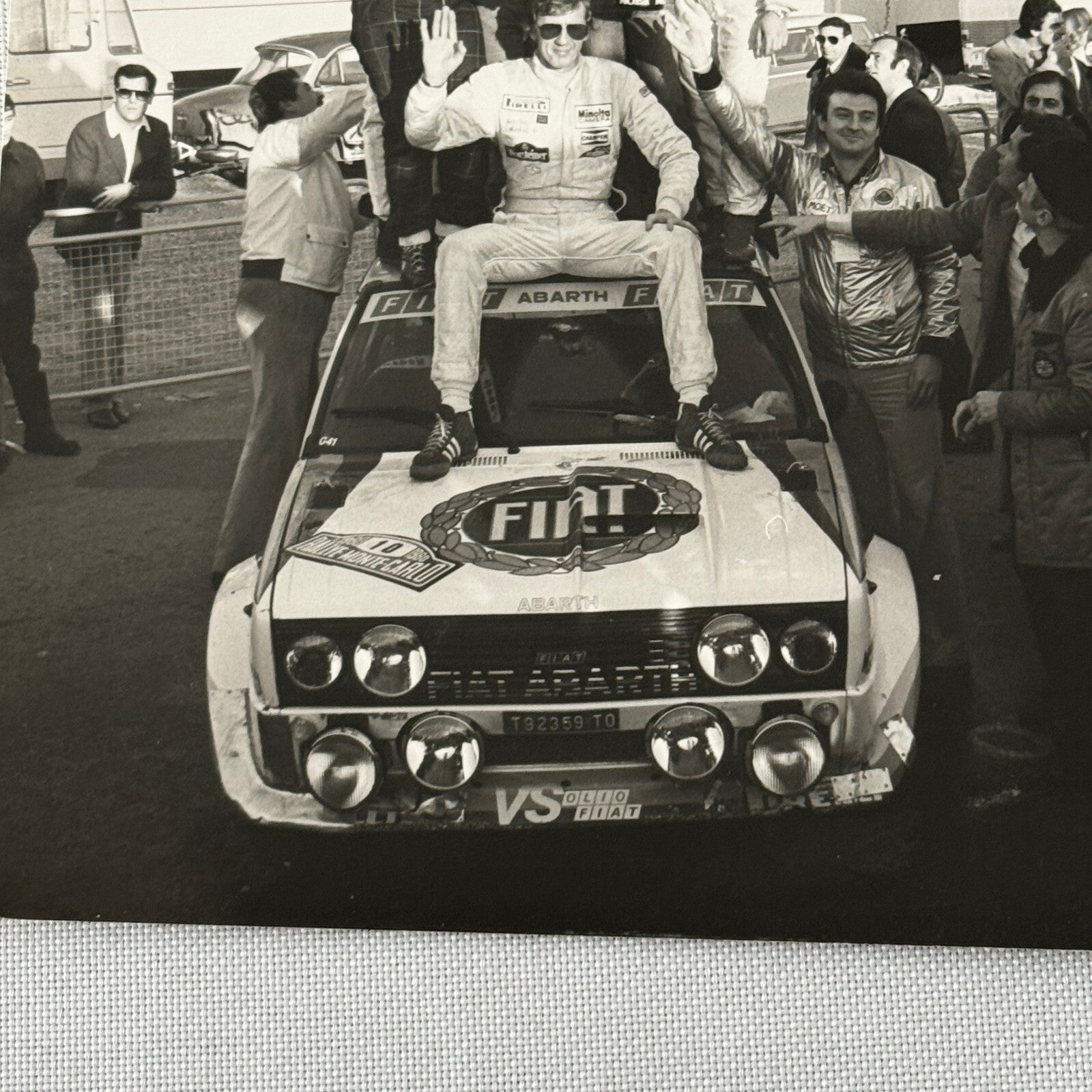1980 Rallye Monte Carlo Press Photo Photograph DPPI Fiat 131 Abarth Car