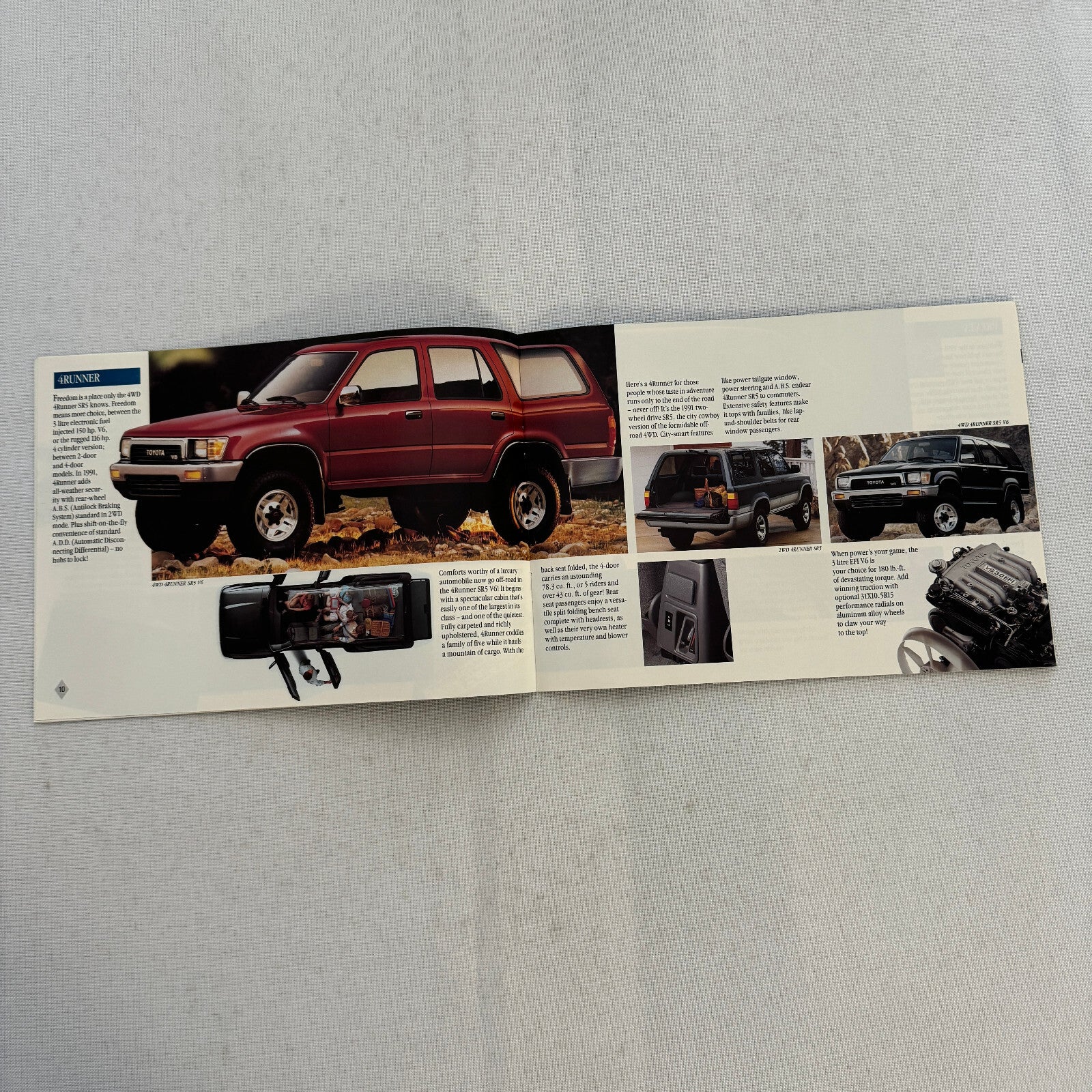 1991 Toyota Sales Brochure Catalog Supra Cressida 4Runner Previa Celica MR2 +