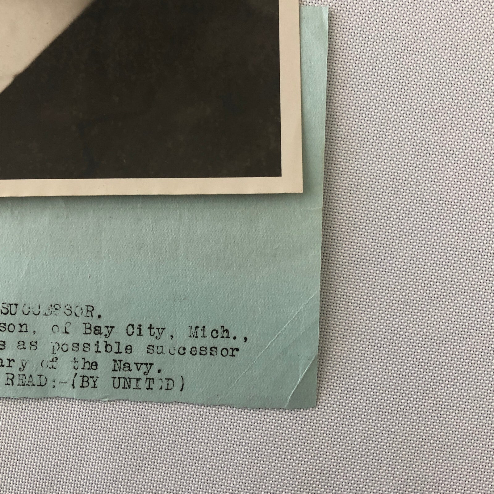 Press Photo Photograph Secretary of the Navy Candidate James E Davidson Portrait