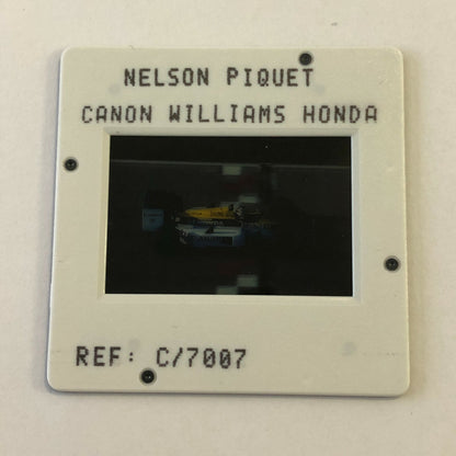 Nelson Piquet Canon WIlliams Honda Car DPPI 35MM Press Photo Slide F1 Racing 