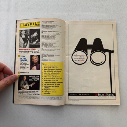 Downtown Live Communication Cast Signed Theater Playbill Autographed Signature