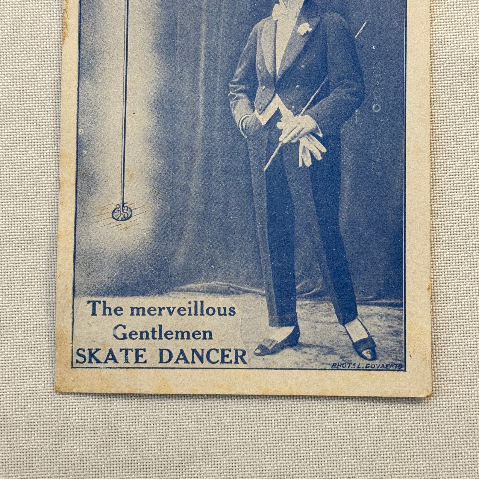 Vintage Circus Performer Postcard Post Card Harry Blasson Skate Dancer