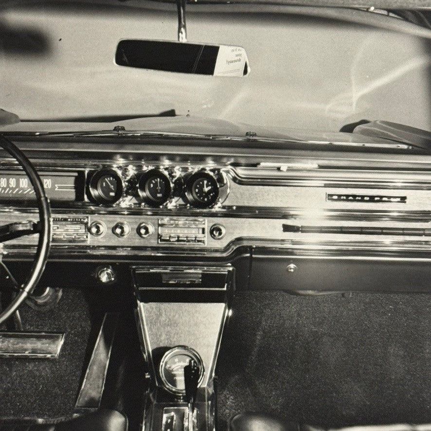 Vintage 1965 Pontiac Grand Prix Interior Car Automobile Photo Photograph Print