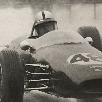 Vintage Racing Car Driver Photo Photograph Print 