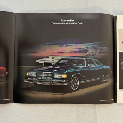 1975 Pontiac Grand Ville Brougham Catalina Bonneville Car Sales Brochure Catalog