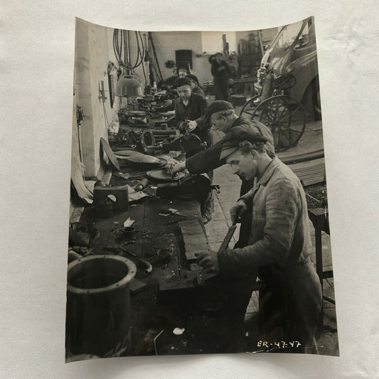Antique Vintage Photograph of a Factory with Workers - Denmark Ergo Trailer