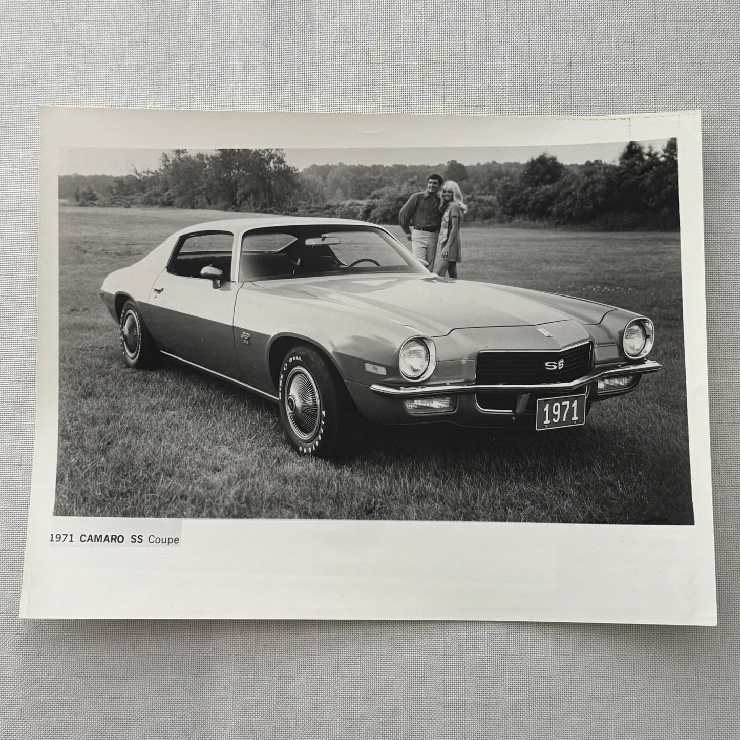1971 Chevrolet Camaro SS Coupe Factory Press Photo Photograph Vintage Chevy