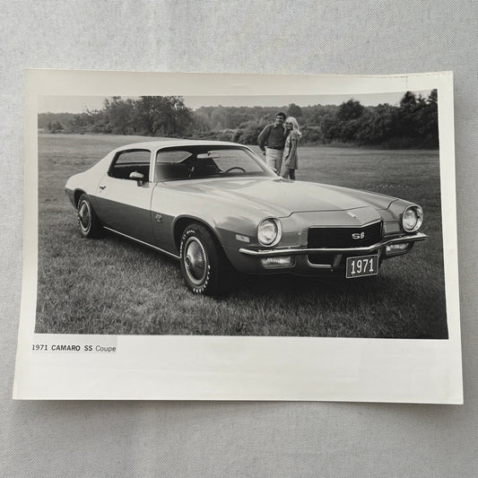 1971 Chevrolet Camaro SS Coupe Factory Press Photo Photograph Vintage Chevy