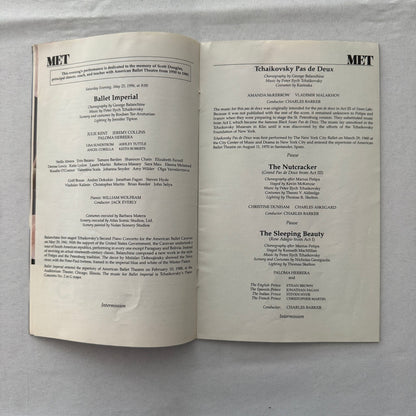 American Ballet Theatre Stagebill Playbill Program Signed Jose Manuel Carreno 96