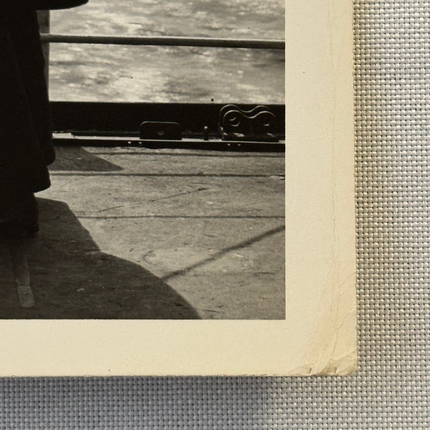 Royal Canadian Navy Press Photo Photograph Ship Sailor with Binoculars Vintage