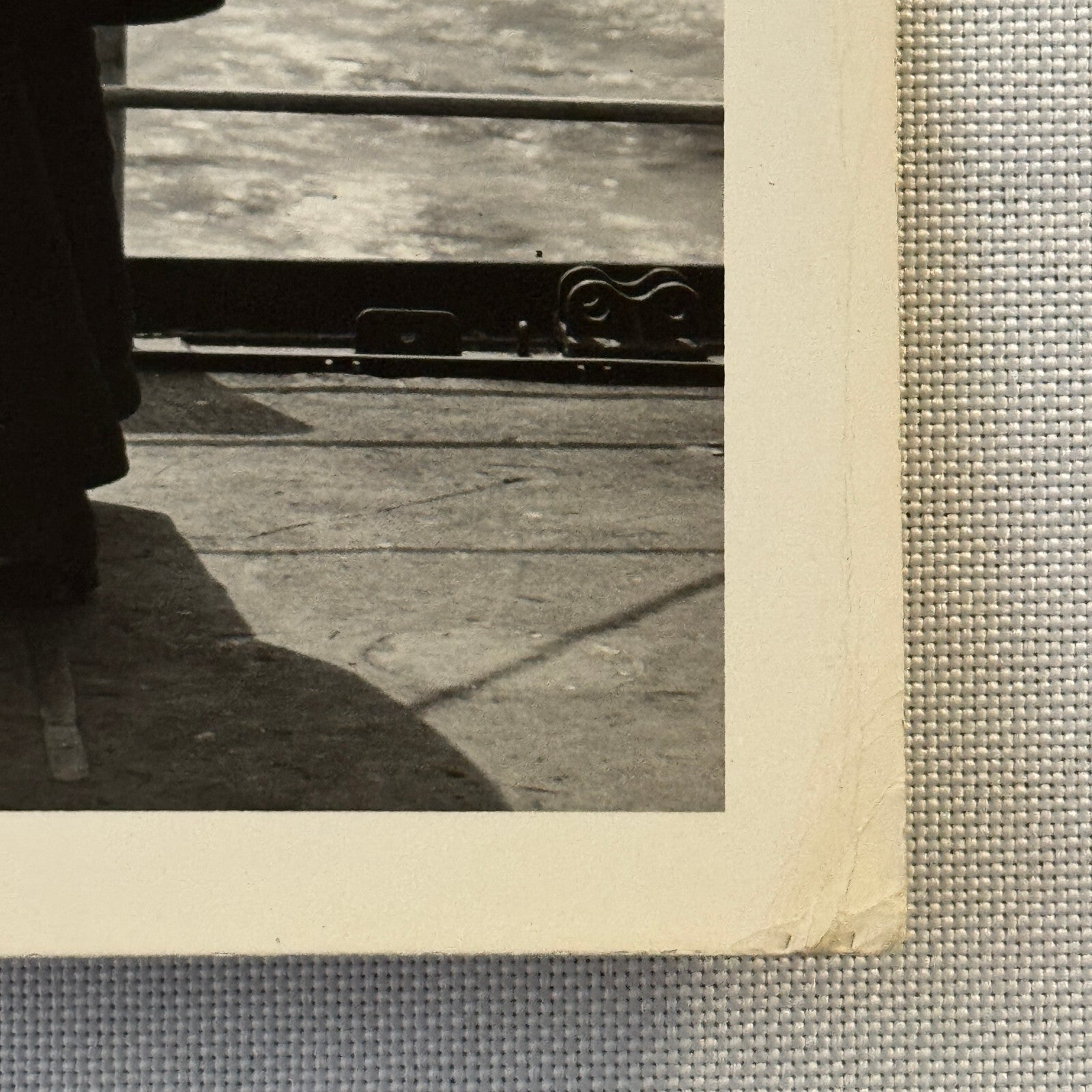 Royal Canadian Navy Press Photo Photograph Ship Sailor with Binoculars Vintage