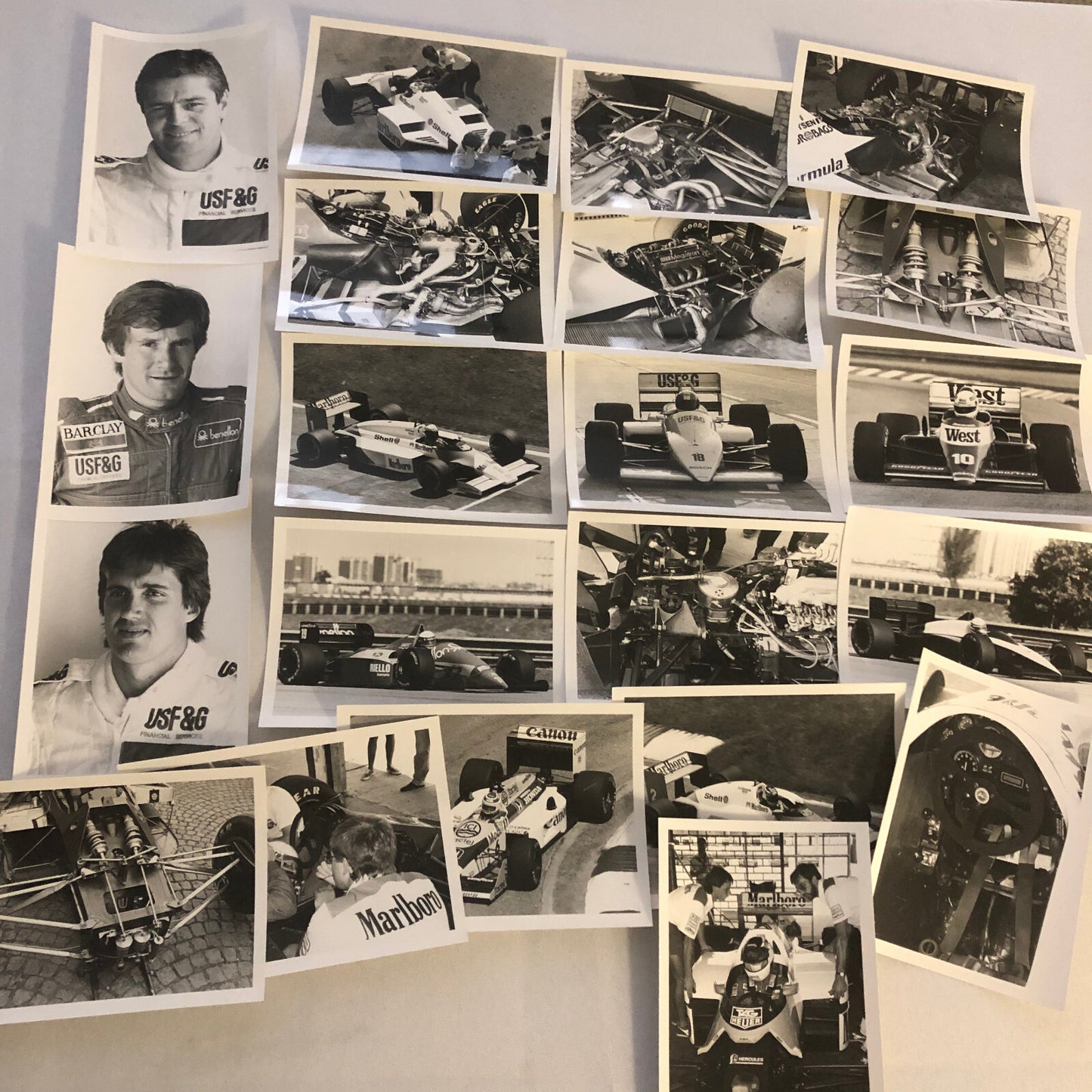 1987 Grand Prix Formula One Racing Photo Lot of 21 F1 Car Driver