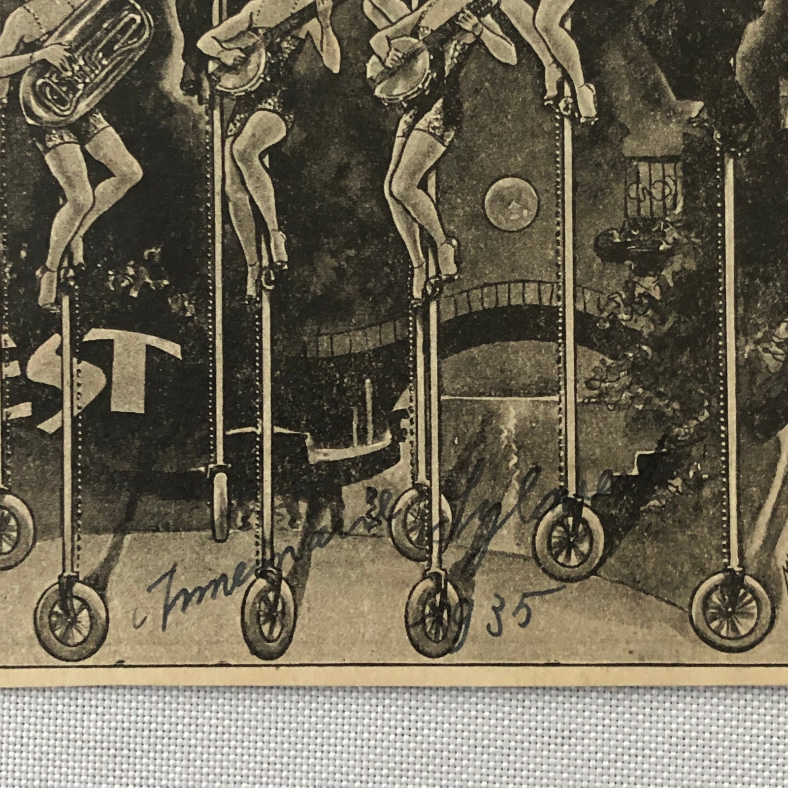 Circus Performer Troupe Act Postcard Post Card 10 Sylwest Unicycle Musician