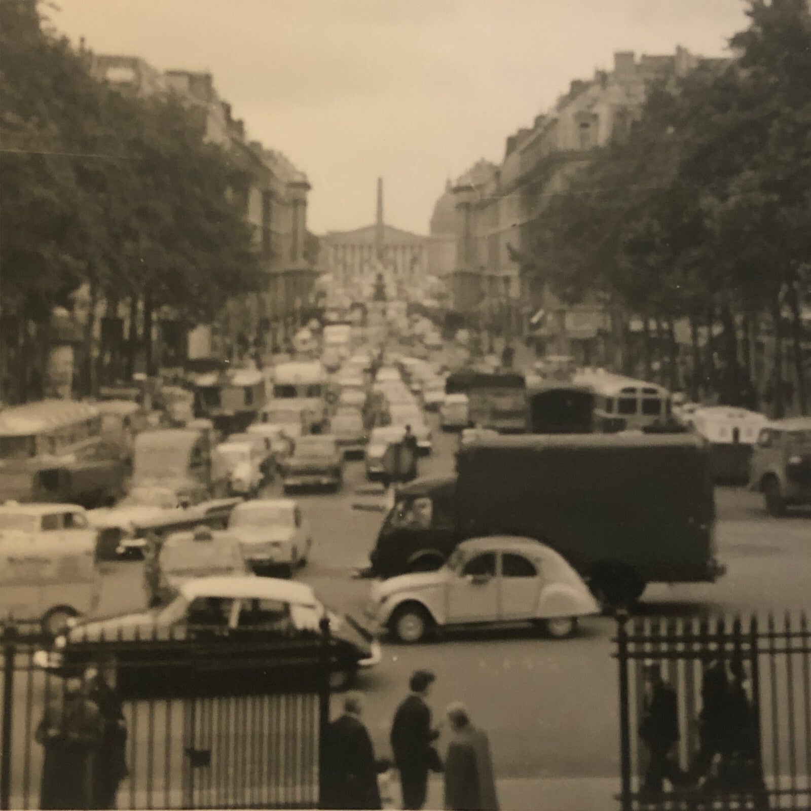 Vintage Photo Photograph Citroen Cars on Street France French ? Tag AL22SM1