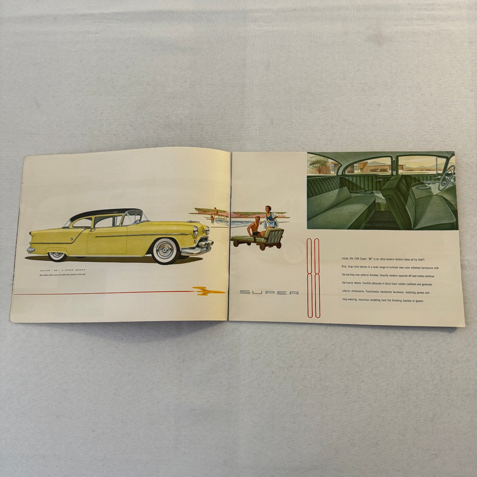 1954 Oldsmobile Sales Brochure Catalog Super 88 Ninety Eight Starfire 88