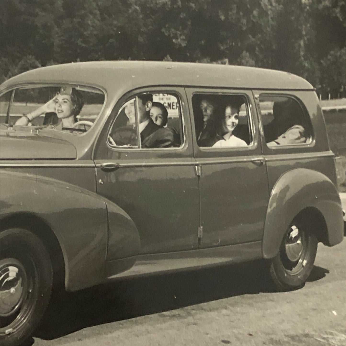 Vintage Peugeot 203 L Limousine Familiale Photo Photograph Print Peugeot 203L 