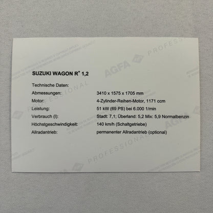 Suzuki Wagon R Plus Car Factory Press Photo Photograph Suzuki Wagon R+ German