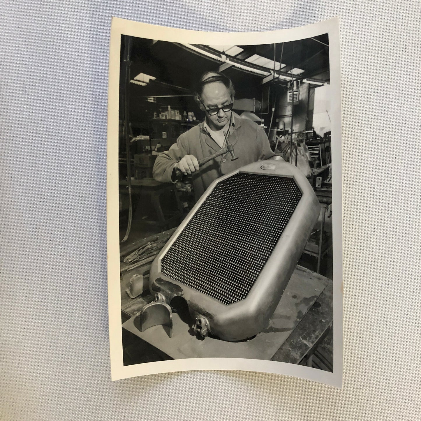 Vintage 1928 Humber Blue Peter Car Radiator Restoration Photo Print Lot of 3 