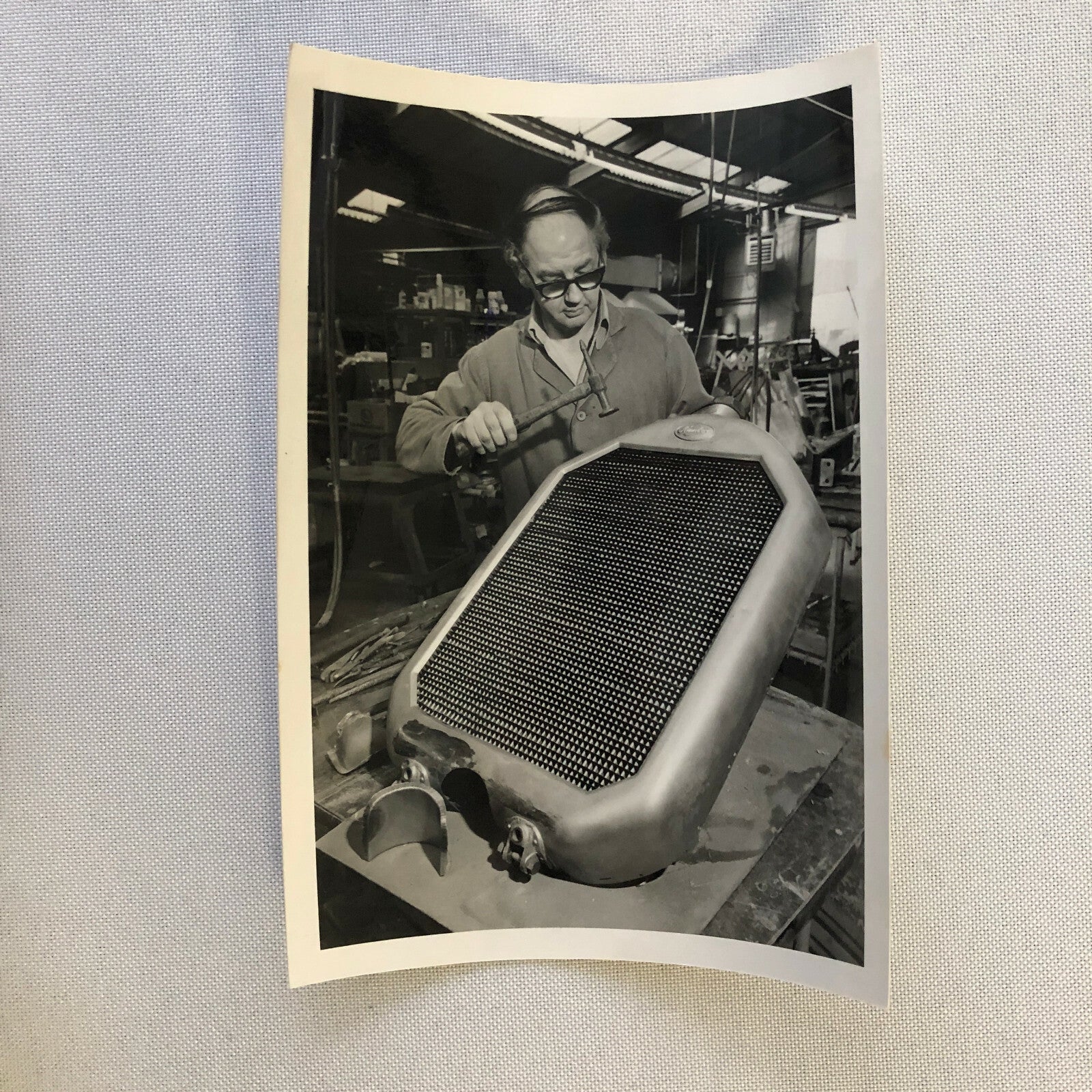Vintage 1928 Humber Blue Peter Car Radiator Restoration Photo Print Lot of 3 