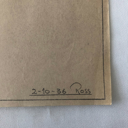 1936 Coachbuilder Bus Design Blueprint Rendering Blue Print Coach Bus Truck