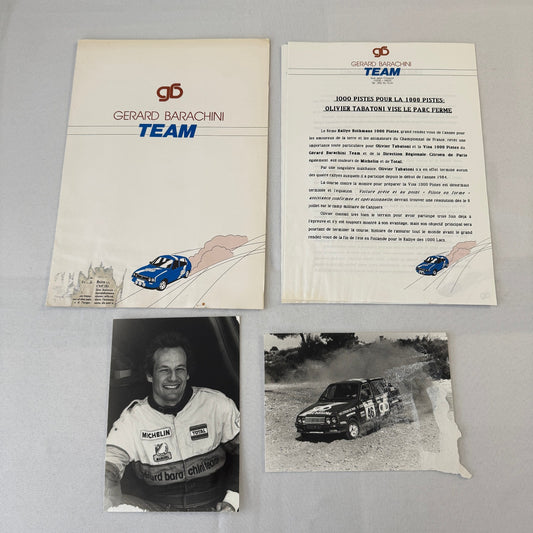 Gerard Barachini Racing Team Rally Rallye Press Kit Photos FRENCH