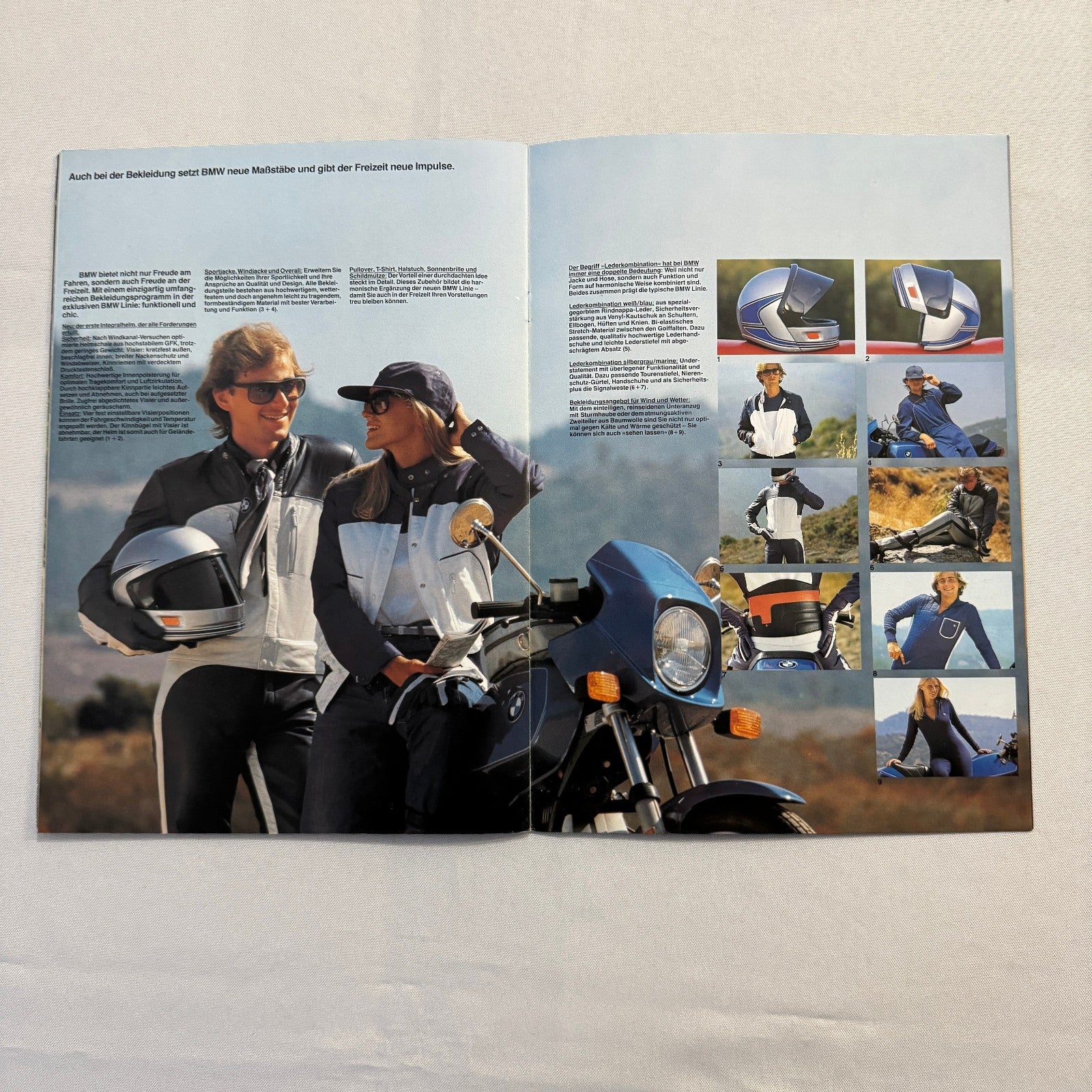 1981 BMW Motorcycle Sales Brochure Catalog R100 CS RT R80 R65 R45 GERMAN