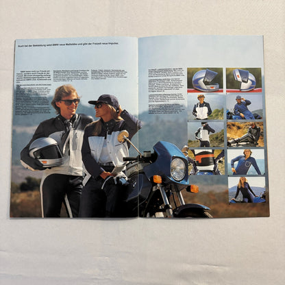 1981 BMW Motorcycle Sales Brochure Catalog R100 CS RT R80 R65 R45 GERMAN