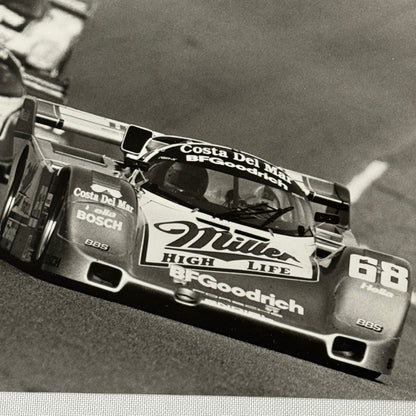 Vintage Porsche 962 Race Car Factory Press Photo Photograph Miller Racing 1989