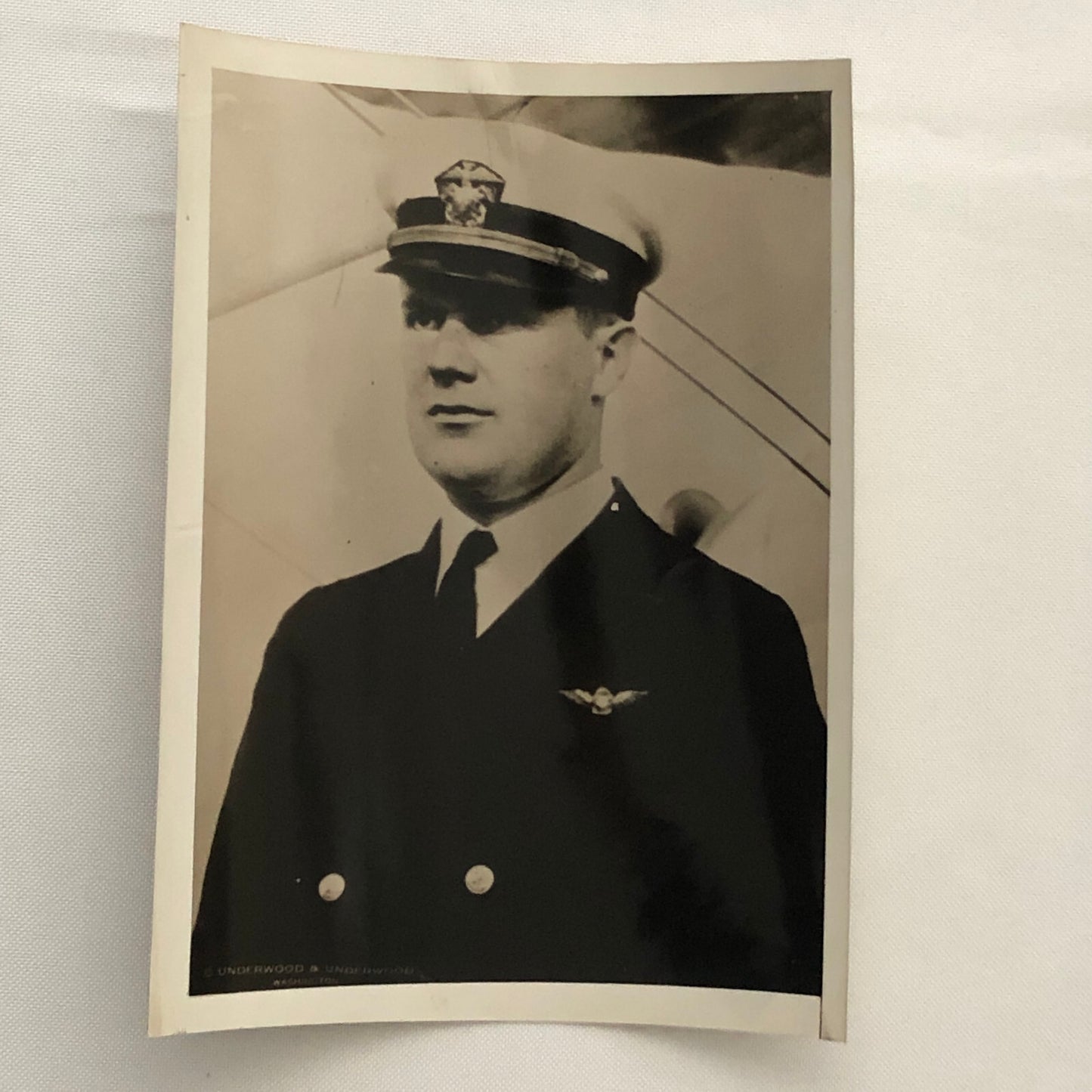 Press Photo Photograph Commander James M Shoemaker Underwood & Underwood