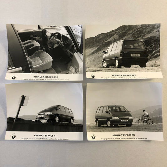Renault Espace Mini Van Press Photo Photograph Lot of 4 - RN RT RXE Models 