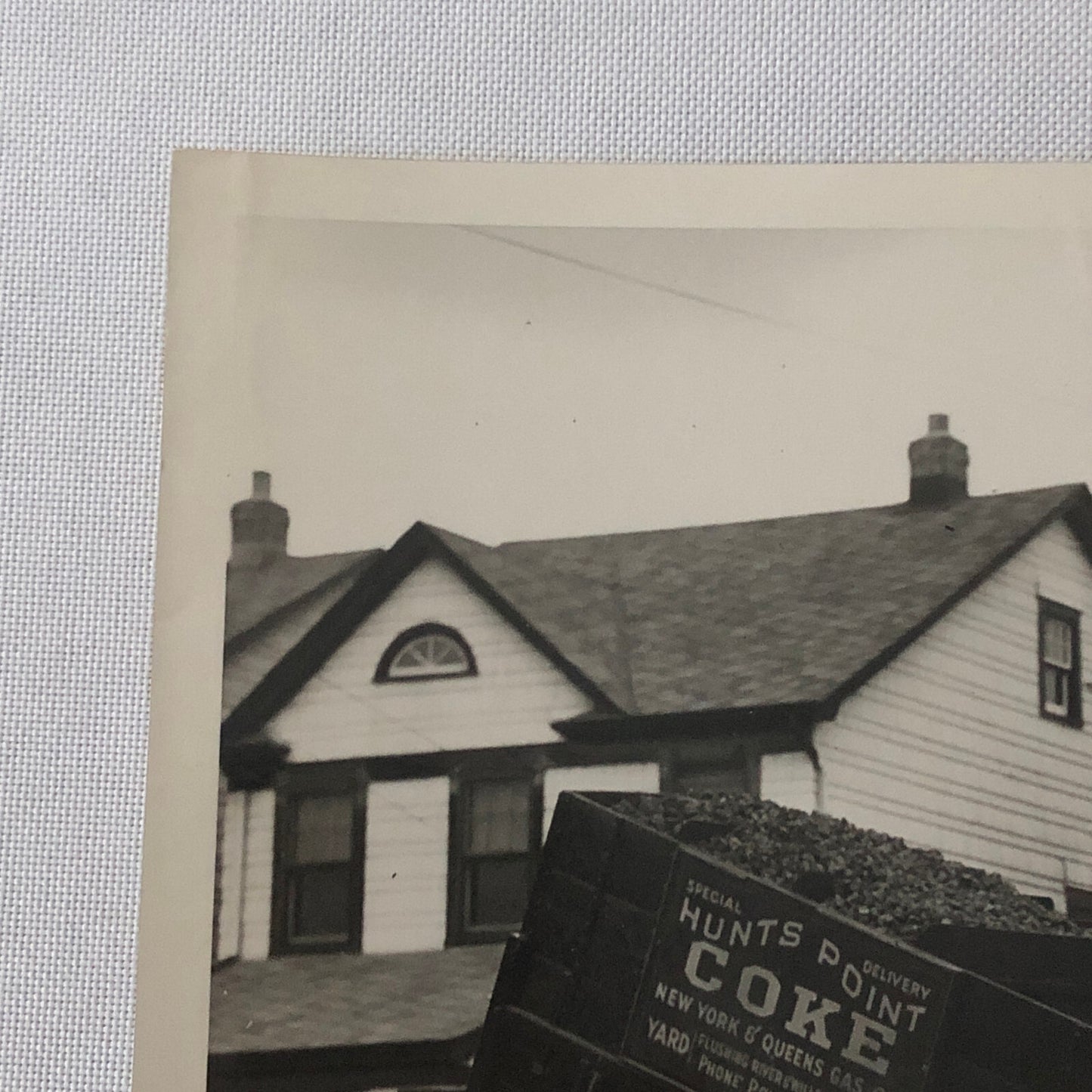 Press Photo Photograph Truck Delivering Coke Coal for Winter Keystone Underwood