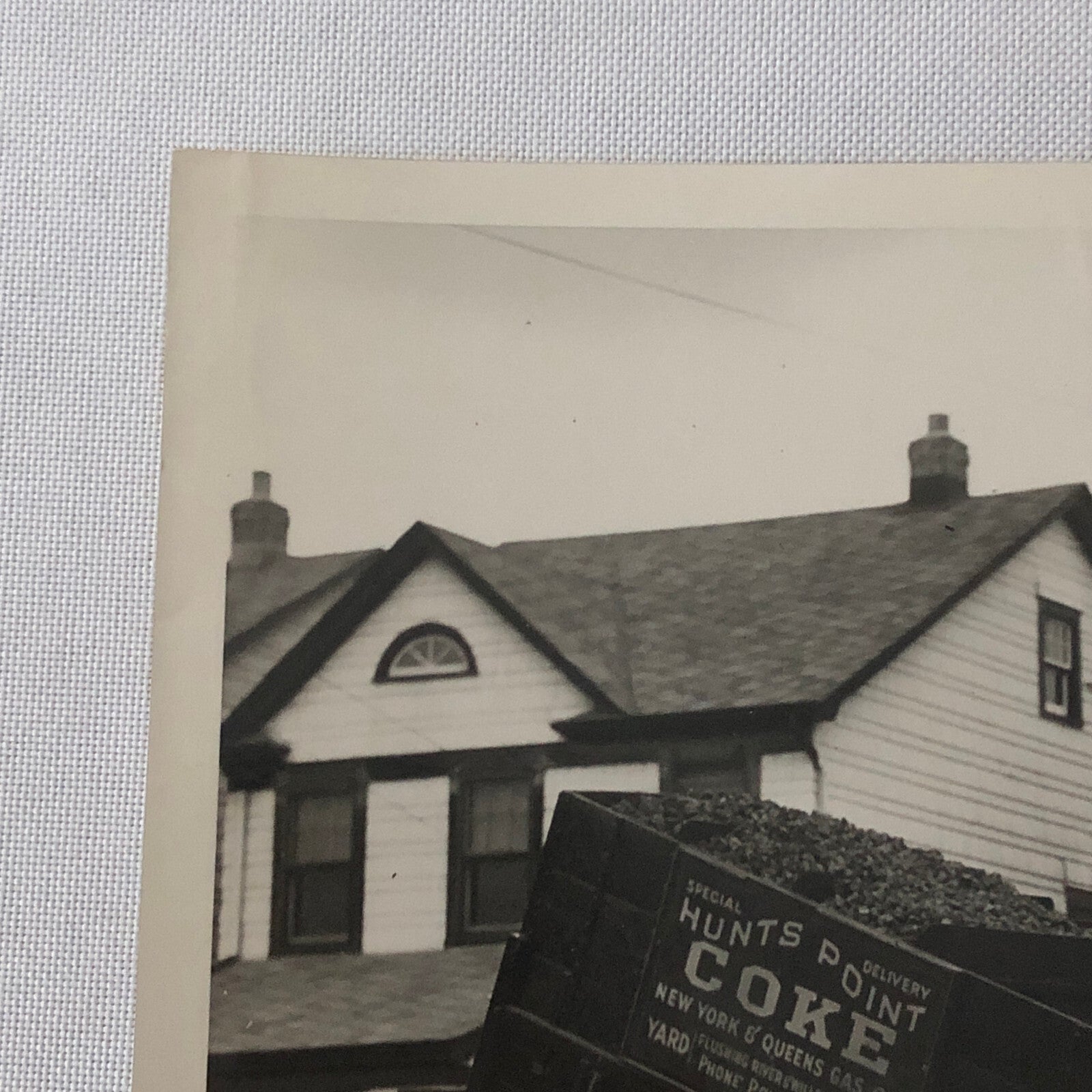 Press Photo Photograph Truck Delivering Coke Coal for Winter Keystone Underwood