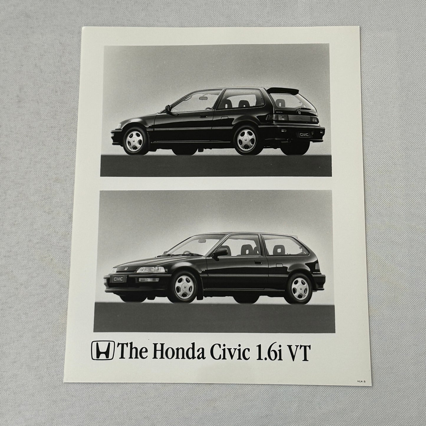Honda Civic 1.6i VT Hatchback Car Factory Press Photo Photograph European Market