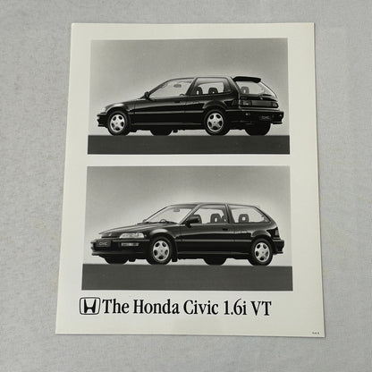 Honda Civic 1.6i VT Hatchback Car Factory Press Photo Photograph European Market