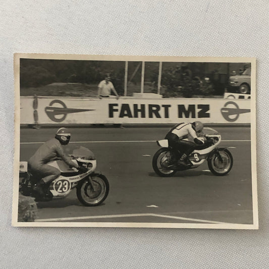 Vintage Motorcycle Racing Photo photograph Yamaha Rodney Gould Koivuniemi