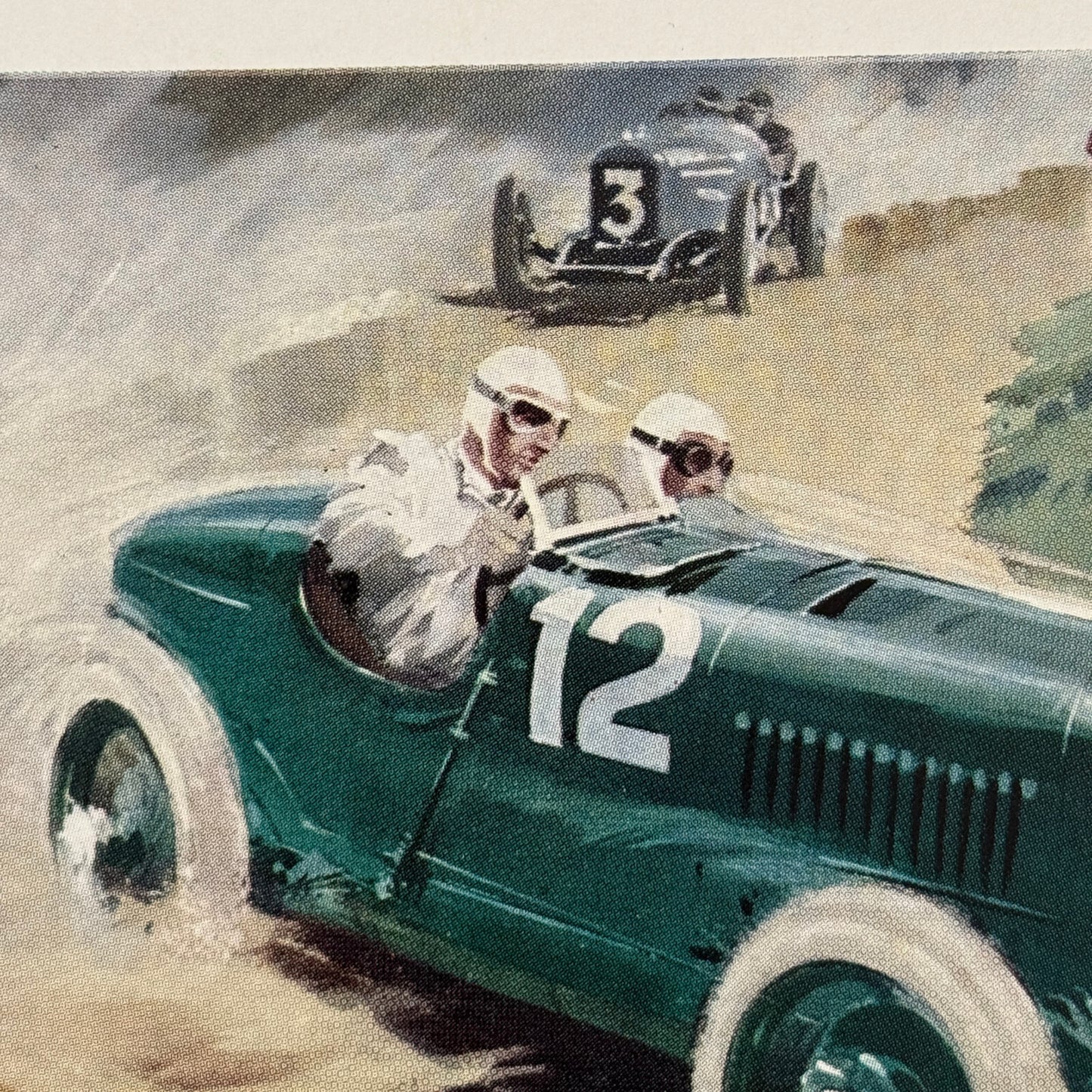 Henry Seagrave 1923 French Grand Prix Sunbeam Racing Illustration Print