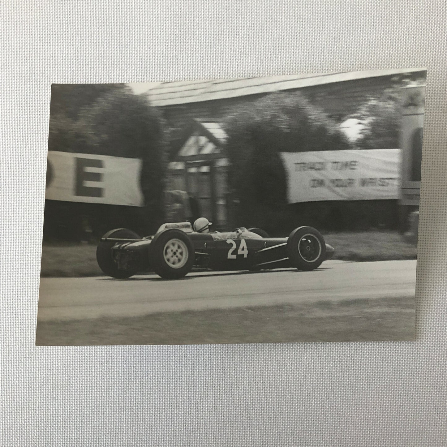 Vintage Car Racing Photo Photograph Print 