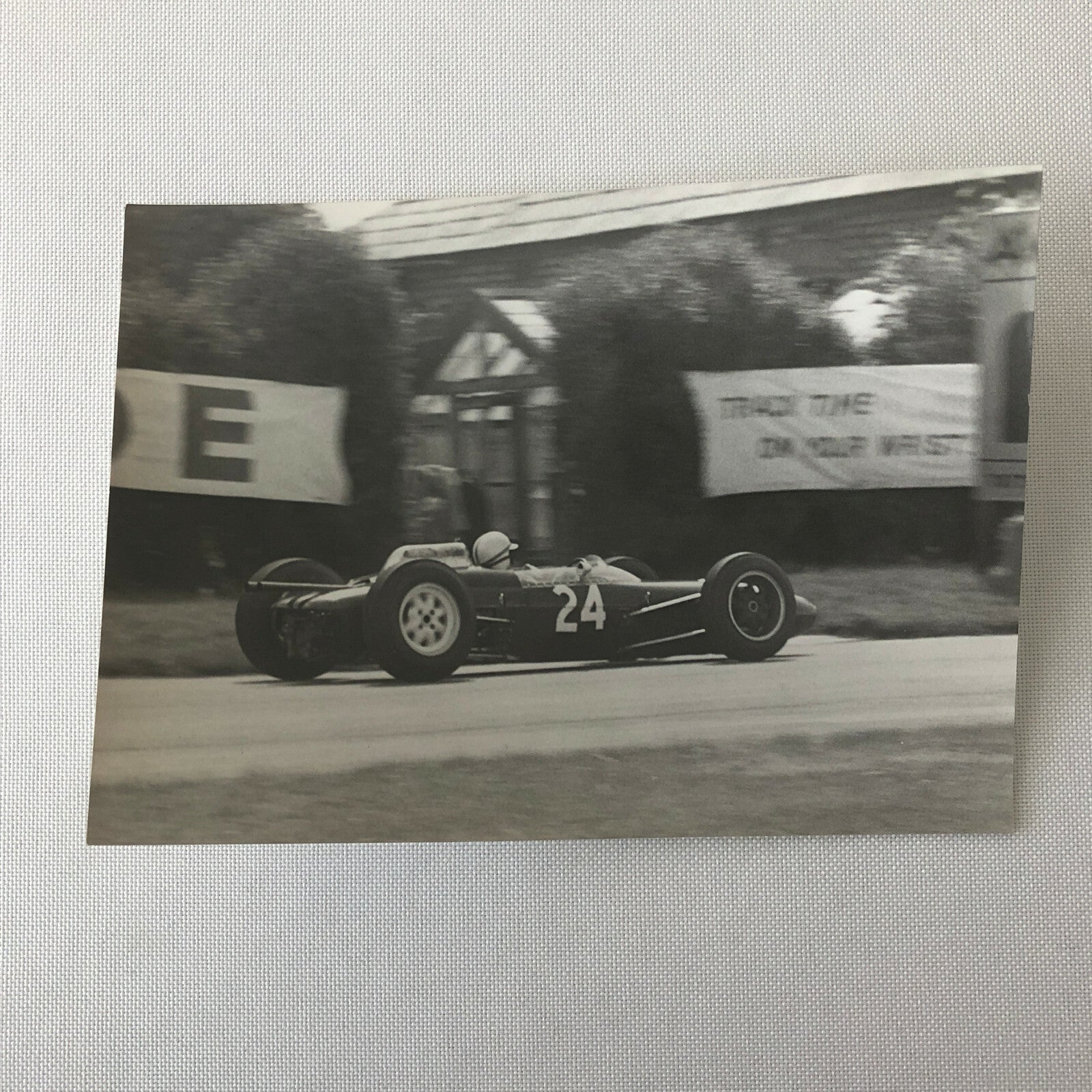 Vintage Car Racing Photo Photograph Print 