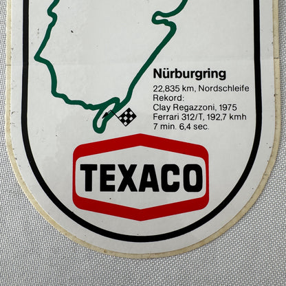 Texaco Nurburgring Clay Regazzoni Ferrari 312/T Racing Decal Sticker