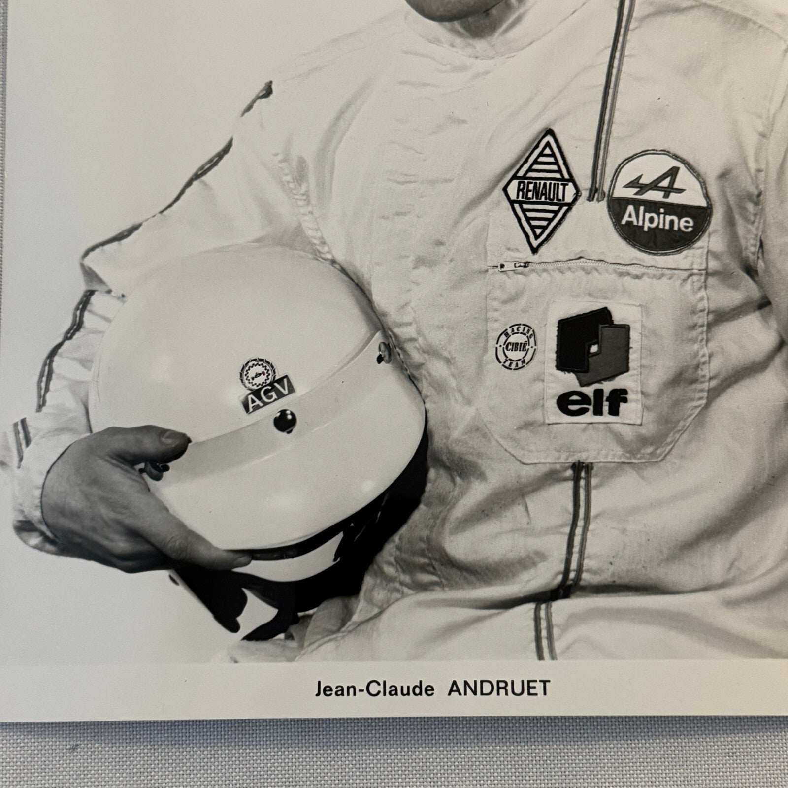 Jean Claude Andruet Racing Driver Photo Photograph Print Renault ELF Racing