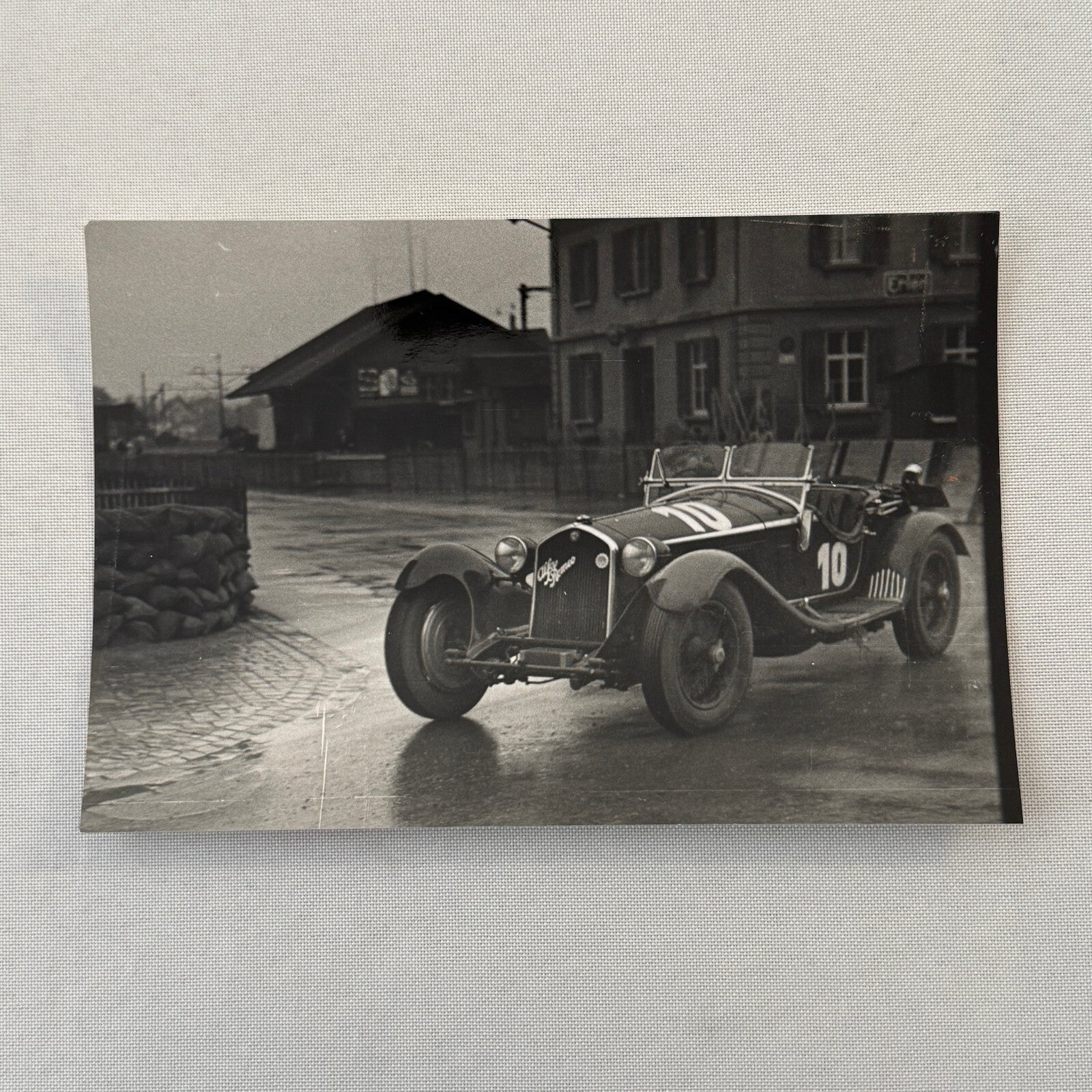 Alfa Romeo 8C 2300 Racing Car Photo Photograph 1949 Modern Print