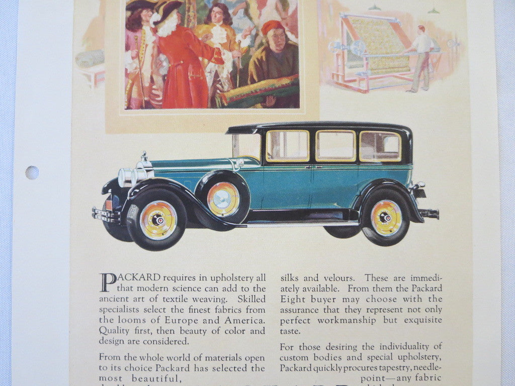 1927 1928 ? Packard Eight Original Dealer Only Ad Proof Sedan