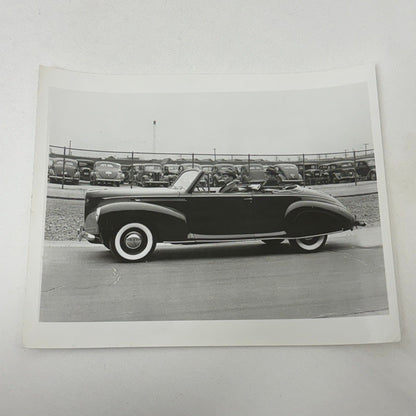 Vintage 1938 Lincoln Zephyr Convertible Car Photo Photograph Modern Print